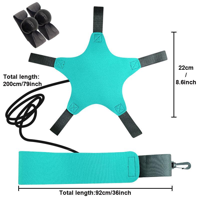 Cross-Border Elastic Volleyball Training Band with Spin Pull Rope and Backpack
