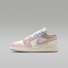 Kids' Sneakers Air Jordan 1 Leather Rebound Low Top Children's Basketball Shoes Pink White Teenagers