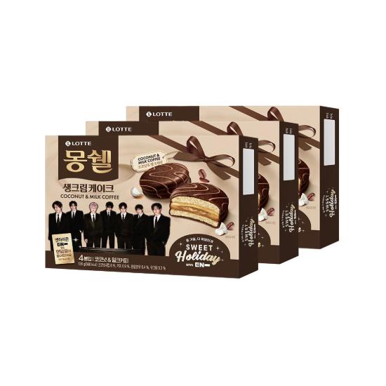 Lotte Wellfood ENHYPEN Collaboration Snack Set / 1 Random Seal (Crunch Bar, Zero Berry Jelly, Mon Cher Coconut & Milk Coffee) (10 Options)