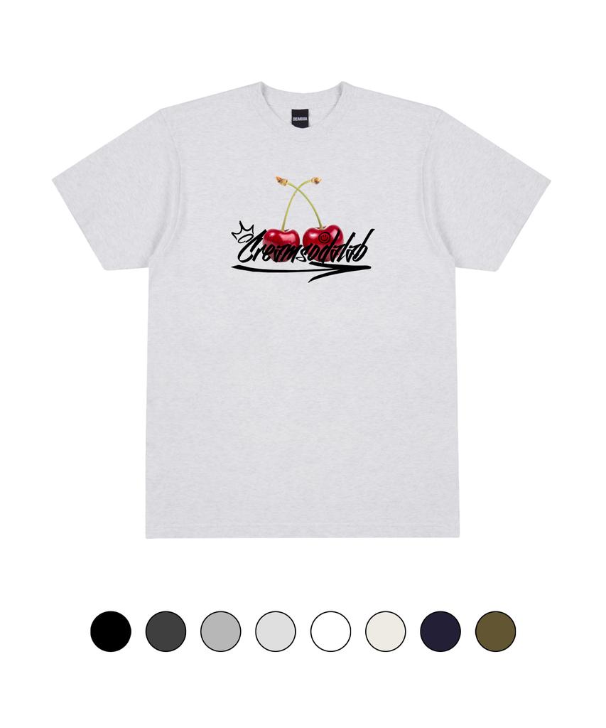 CREAM SODA LAB Cherry Logo Short Sleeve T-Shirt (Type B)