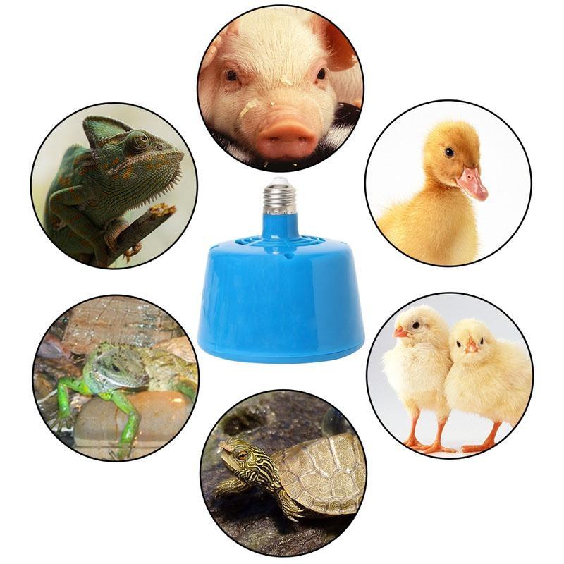 Lampă Călduroasă Bec de Încălzire pentru Animale de Fermă Păsări Animale de Companie Bec Emițător de Căldură top vânzare