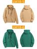 Men's Plus Size Fleece Hooded Zipper Sweatshirt with Velvet Lining