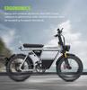 COSWHEEL CT20S elsykkel, 1500W motor, 60V 27,5Ah batteri, 20*5,0-tommers terrengdekk, 65 km/t Maks hastighet, 160 km Maks rekkevidde, Shimano 7-Speed