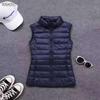 2025 Women's Lightweight Slim Fit Fashion Down Vest - Thin White Duck Down Jacket