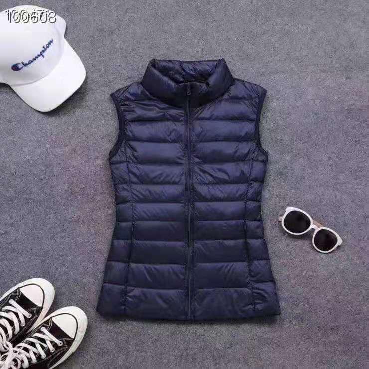 2025 Women's Lightweight Slim Fit Fashion Down Vest - Thin White Duck Down Jacket