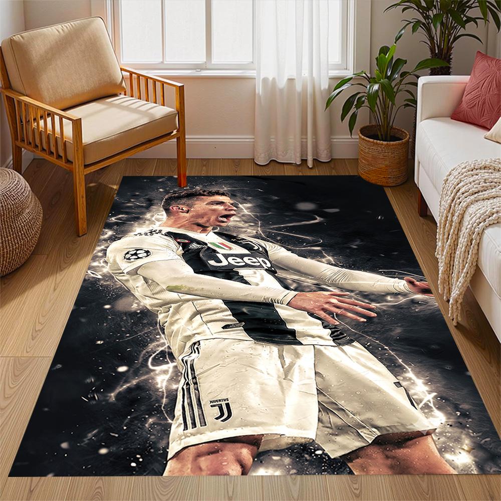 Football Player Action Area Rug Perfect for Decorate room Dining Room Balcony Bedrooms Antislip Carpet Office home decor Best for Christmas