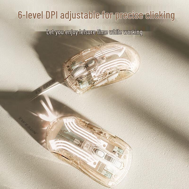 Qianxingzhe Q8 Transparent Wired Gaming Mouse