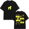 Rapper Rusowsky Daisy Tour Herren und Damen Retro Mode 2026 Frühling Sommer Reine Baumwolle Lässig Vintage Bedruckt Lässiges T-Shirt