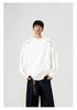 Men's 400g Rivet Round Neck Hoodie: Autumn Loose-Fit Trendy Couple Style Pullover.