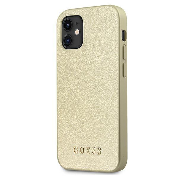 Guess Guhcp12Siglgo Iphone 12 Mini 5,4Złoty/Gold Hardcase Iridescent