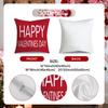 4pcs Valentine's Day Throw Pillow Covers I Love You More Rose Truck Love Balloon Designs, Zip Closure, Anniversary, Wedding, Party Cushion Case