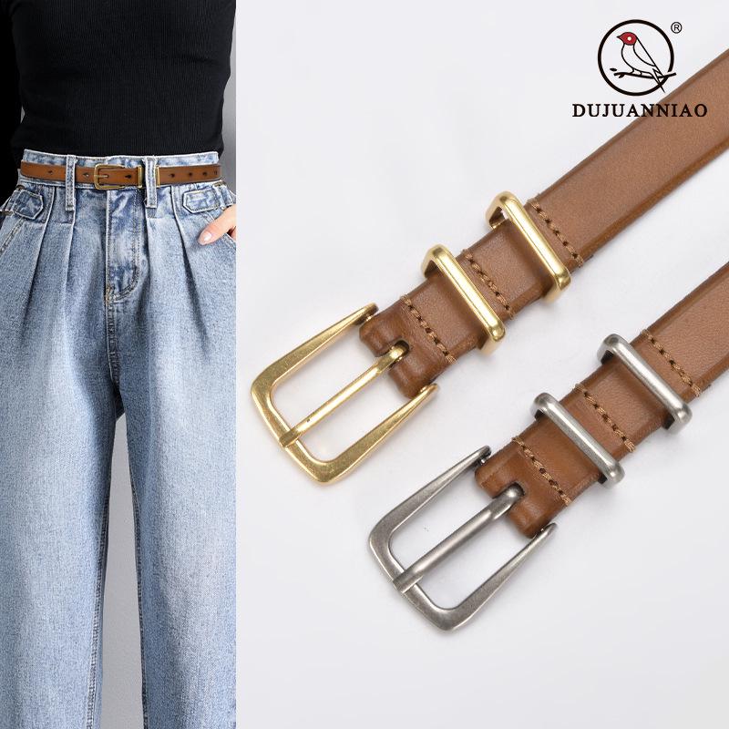 Women's Versatile Retro Cowhide Leather Belt