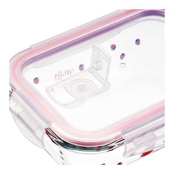 Skater Storage Container 650ml M Heat Resistant Glass Oven Microwave Dishwasher Safe with Lid Valve Miffy GBST7-A