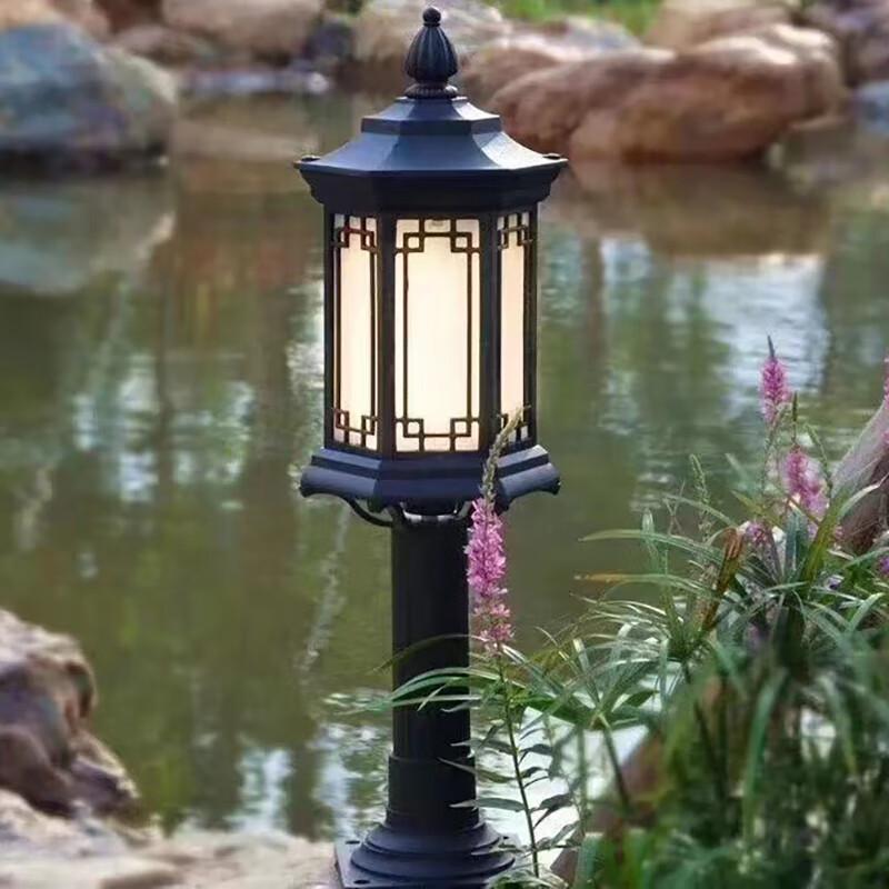 Lushu Feng Vintage Chinese Outdoor Waterproof Garden Lawn Light