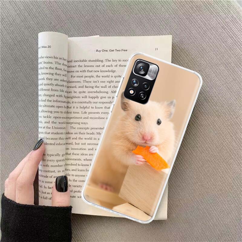 

Cute Lovely Pet Hamster Phone Case For Xiaomi Redmi Note 14 Pro 12 Plus 12S 10 11 Pro 4G 5G 9T 9S 8T 10S 11T 11S 11E 9 8 Coque F Note 12 Pro Plus