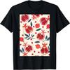 Minimalist Pattern Art Pomegranate Fruit T-Shirt