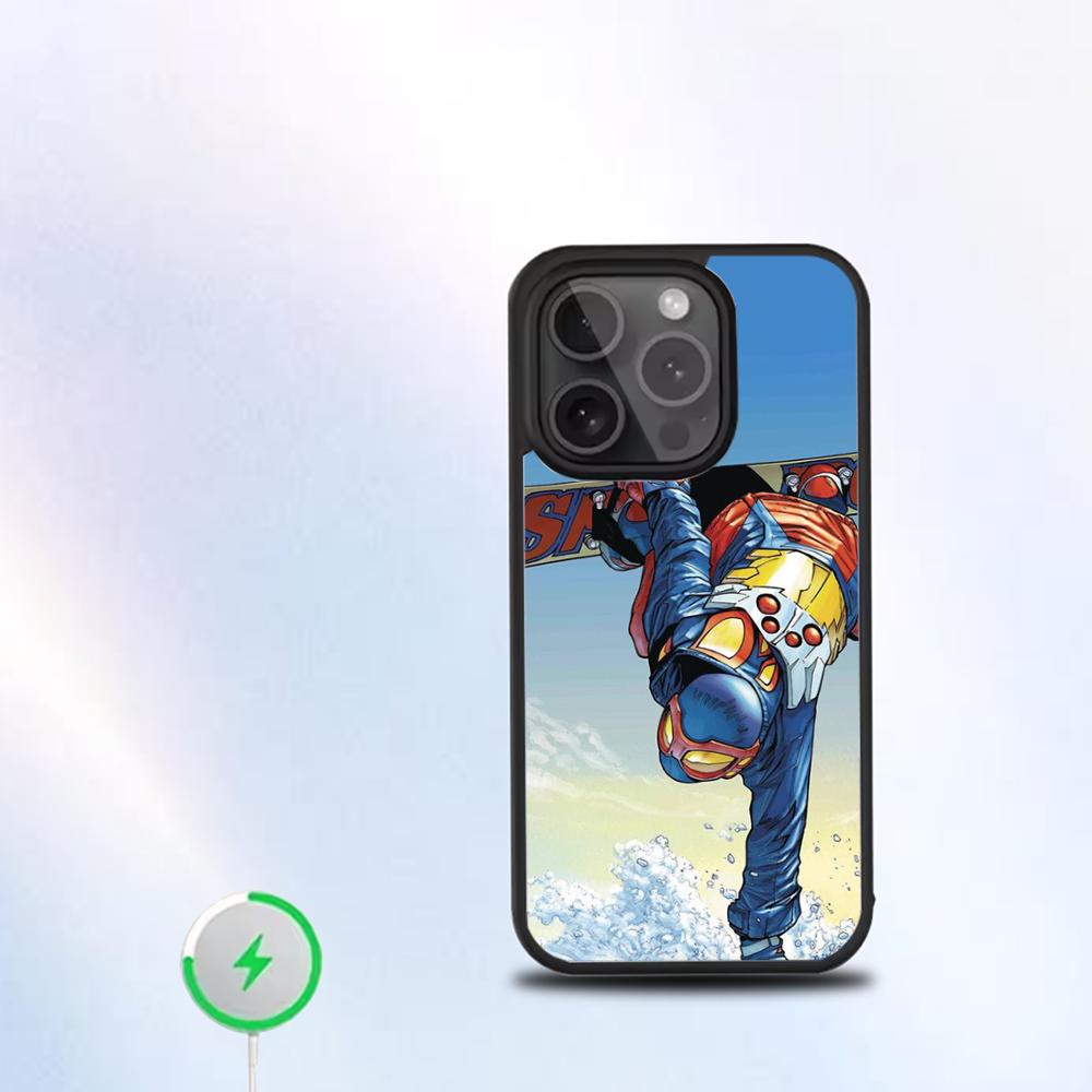 

Чохол для телефону Лижі Сніг Сноуборд Лижі Для IPhone 16 15 14 13 12 11 Pro Mini Max М який Магнітний Чохол iPhone12mini