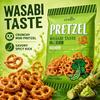 SAMJIN Mini Pretzel Biscuits 70g Wasabi Flavor | Crispy Crunchy Texture, Spicy Wasabi Flavor, Convenient Snack