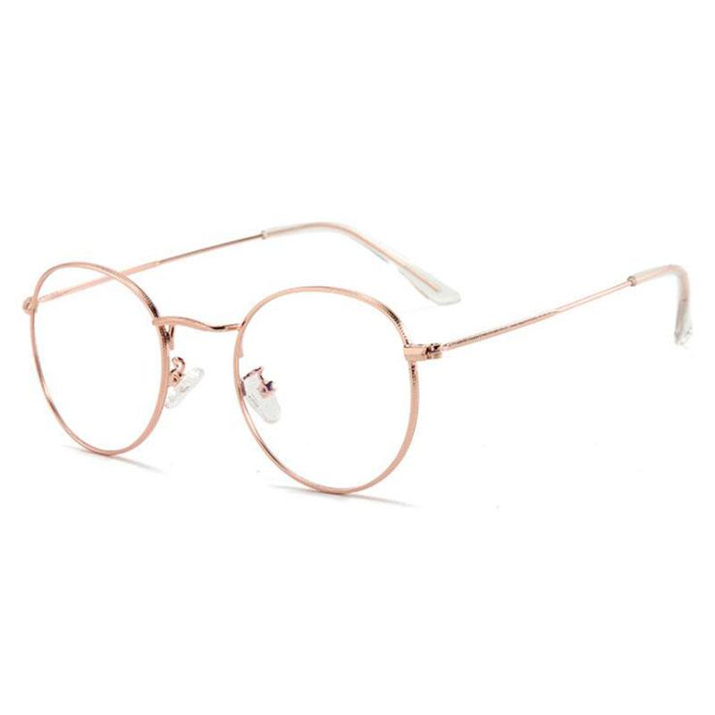 Round Metal Style Option Eye Glasses 3447 Myopia Astigmatism Prescription High Quality Prescription 0 -0.5 -0.75 To -6.0
