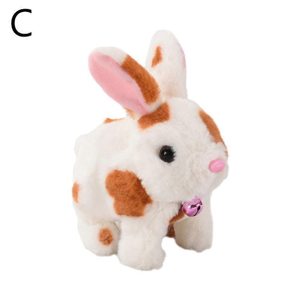 Plush Electric White Rabbit Simulation Pet That Can Walk, Bark, Move Pet Toy