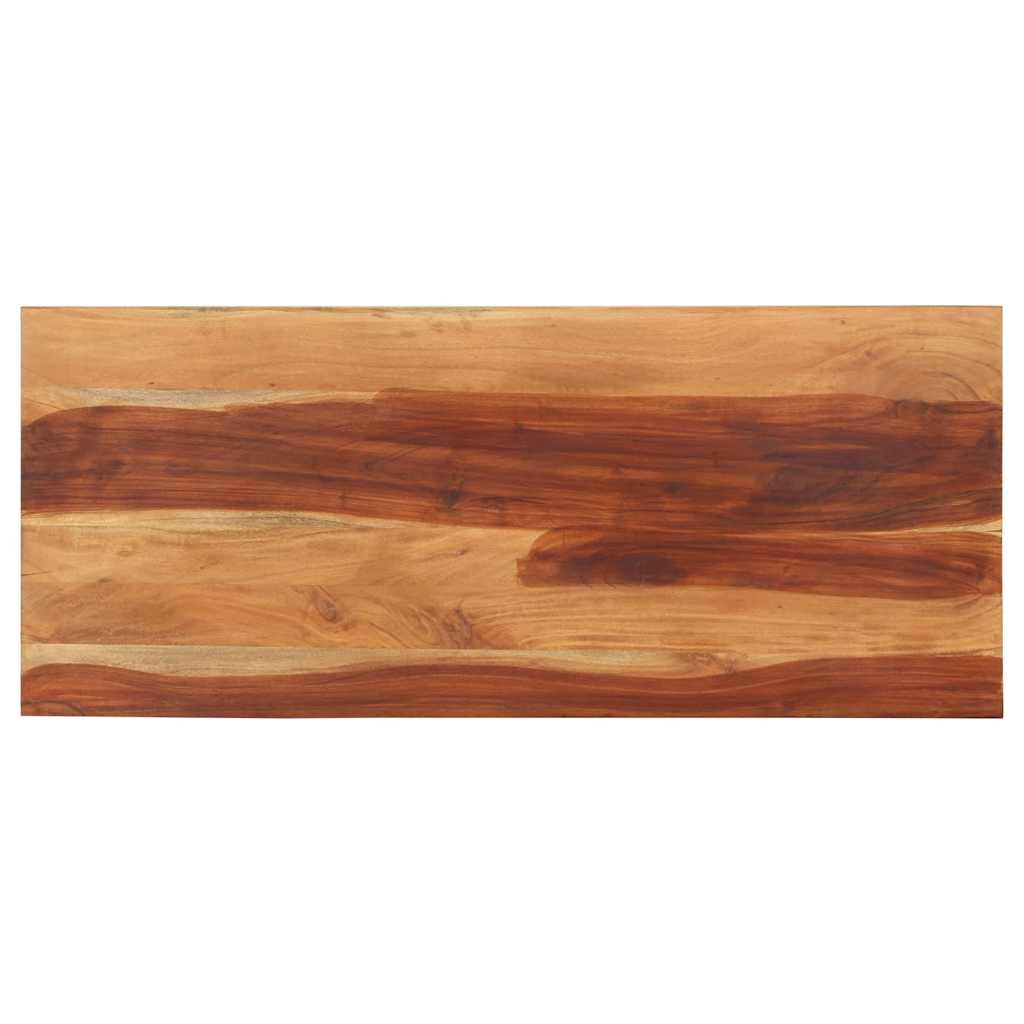 Solid Wood Table Top 140 x 60 x (2.5 2.7) cm Acacia