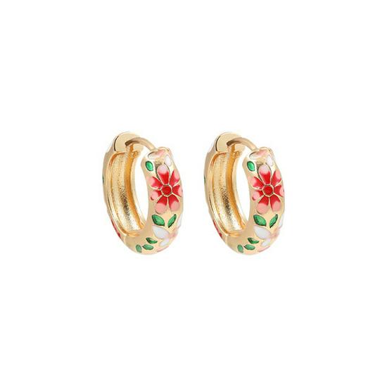 Exquisite Retro Fashion Circle Ear Cuffs: Colorful, Versatile Design for Women