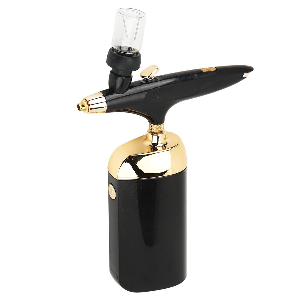 Oxygen Facial Airbrush Portable Makeup Skin Care Toner Nano Mist Sprayer Device Lady s Gifts Black Set