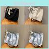 Trendy Vintage Canvas Tote Bag For Women Spacious And Fashionable Shoulder Handbag