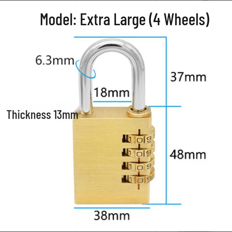 Zhi Shi 4-Wheel Combination Luggage Lock