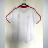 Mens Retro White Short Sleeve Soccer Jersey Bamboo Fiber Football Shirt Adults