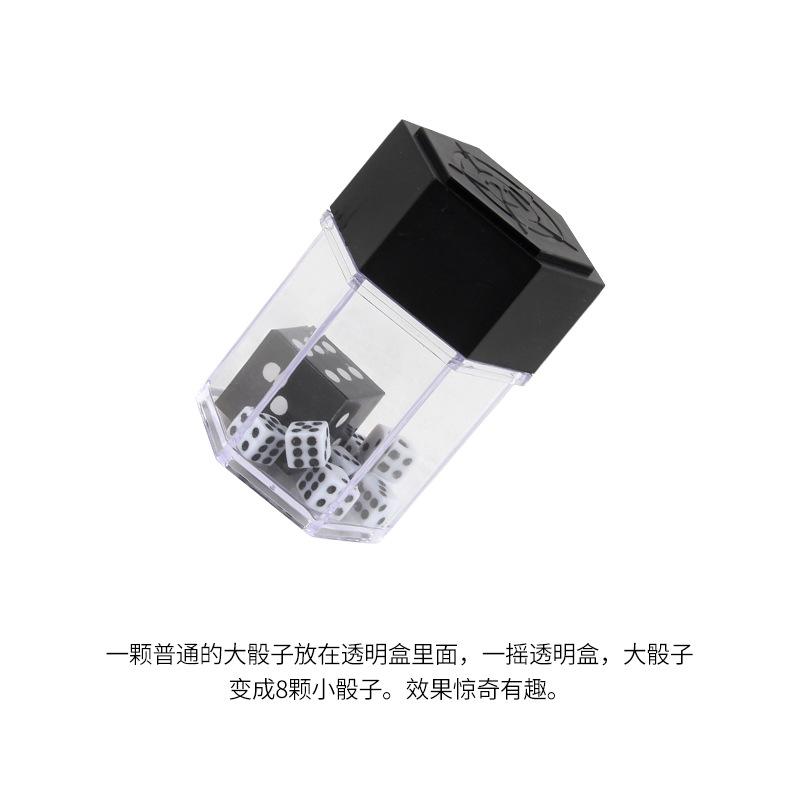 Zauberrequisiten 2553 Neue, seltsame Spielzeuge Interaktives Spielzeug für Erwachsene und Kinder Nahaufnahme Bühnenzauberei Würfel-Lieferungs-Tutorial