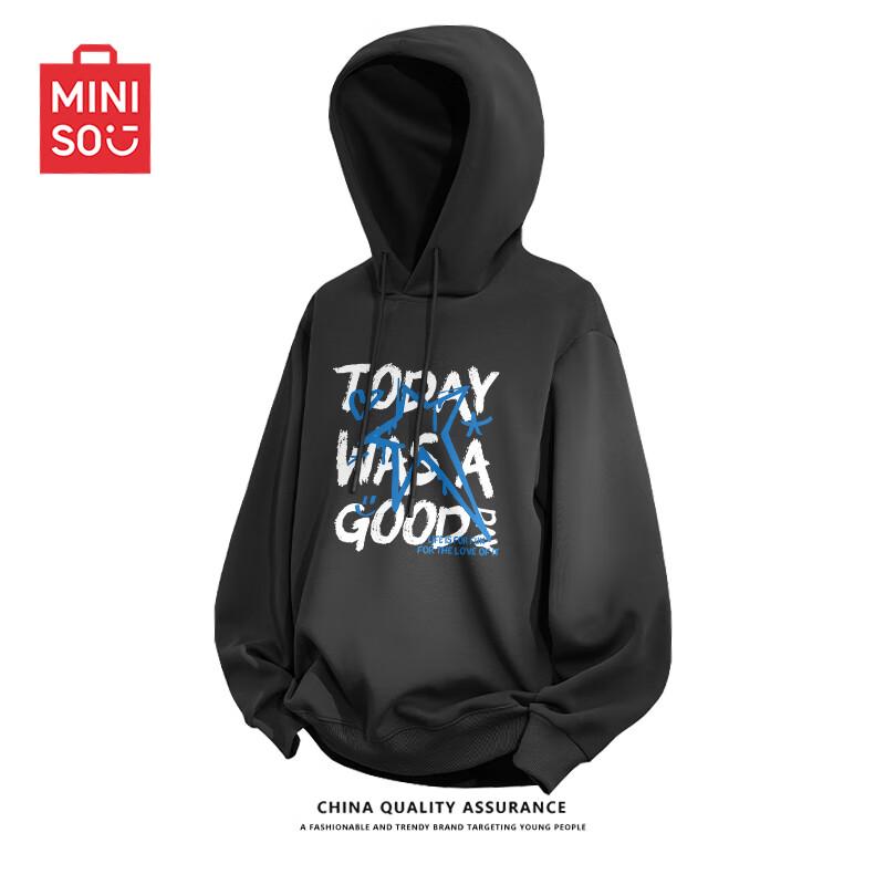 

MINISO Men s American Trend Oversized Hooded Sweatshirt 5XL
