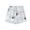 Li Ning X Disney Collaboration Dumbo Series All Over Print Sports Shorts Women Shorts White AKSR840-1