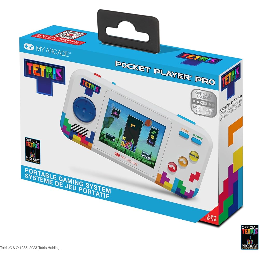 My Arcade Tetris Pocket Player Pro: Classic Tetris, Portable Video Game, Arcade 2.75" Display Kid...