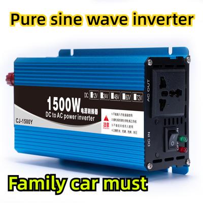 Inversor Azul 12V24V48V60 A 220V 1500W Hogar Coche