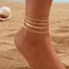 Bohemian Minimalist Women's Hand Jewelry Set: 6 Multi-layer Simple Bracelets