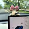 Tesla Girls Innenbildschirm-Schmuck: Master Hund Auto Dekoration für Mittelkonsole