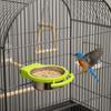 Stainless Steel Bird Feeding Dish Durable Parrot Food Cup Bird Food Container  Cage Accessories