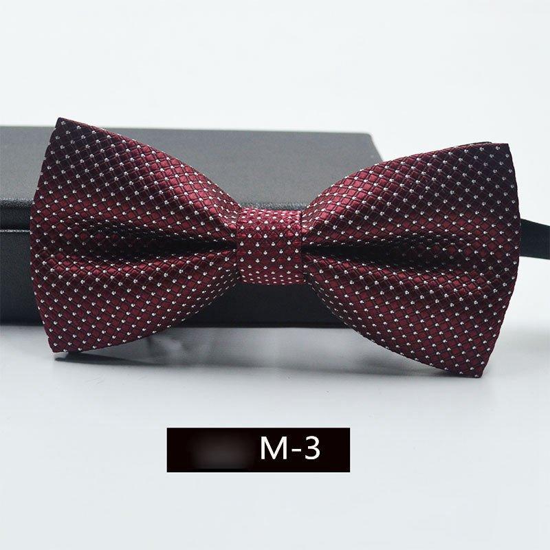 

Полосатый формальный атласный галстук-бабочка, свадебные классические регулируемые галстуки, модные мужские галстуки 6*11cm красный