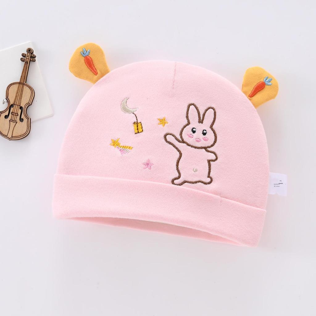 Newborn Vernix Cap Double Ear Baby Hat for 0-6 Months - Cute, Warm, Spring & Autumn