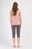 Women's Viscose Pajamas Short Sleeve Knee-Length Pants Comfortable M Vienetta