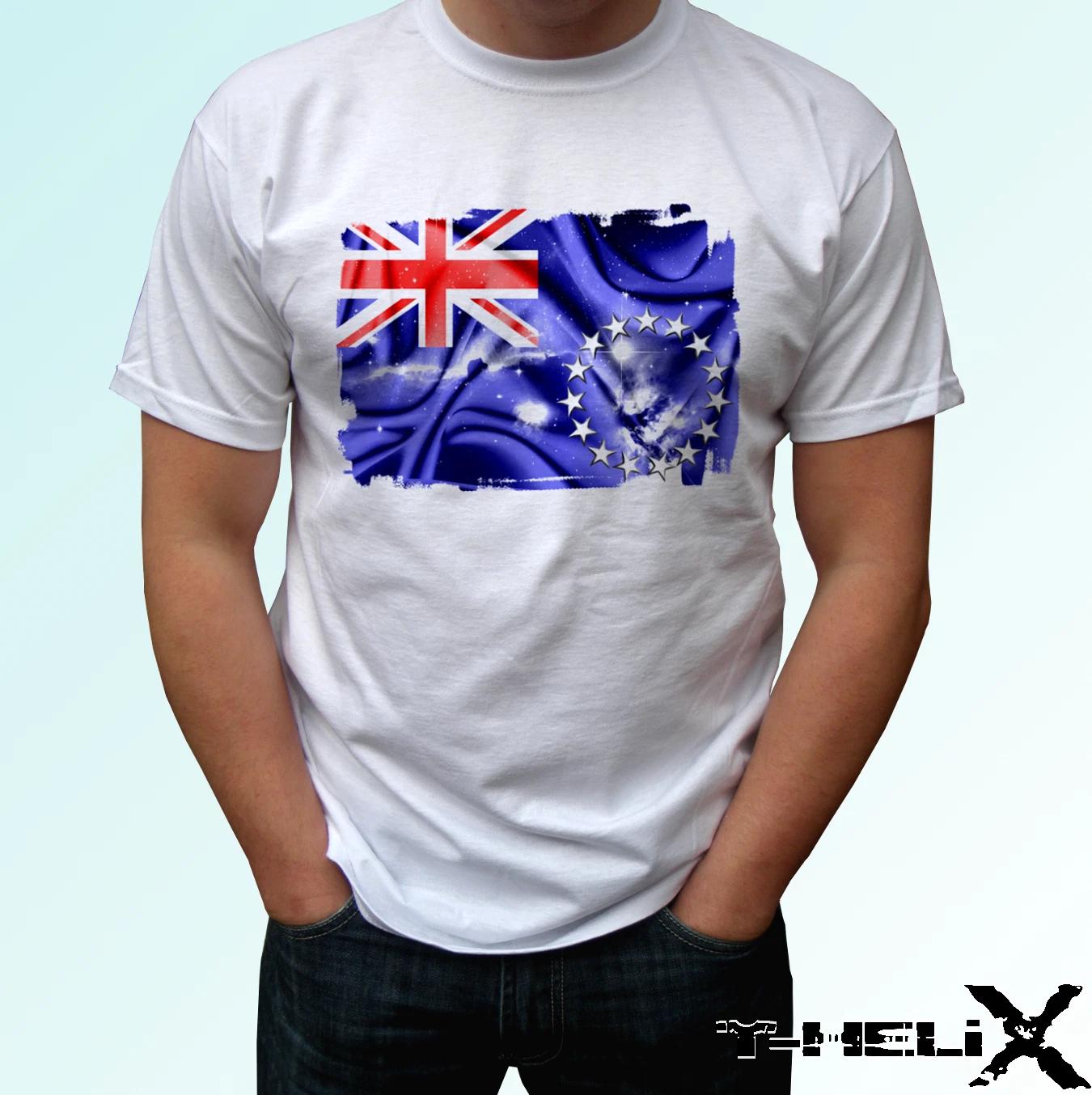 Cook Islands flag - white kids boys T-Shirt top country design - s s kids & baby 120