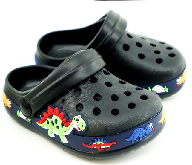 Kinder Lochschuhe Sommer Mode Jungen Strandschuhe mittlere ältere Kinder coole Hausschuhe Mädchen Baby Dinosaurier Hausschuhe