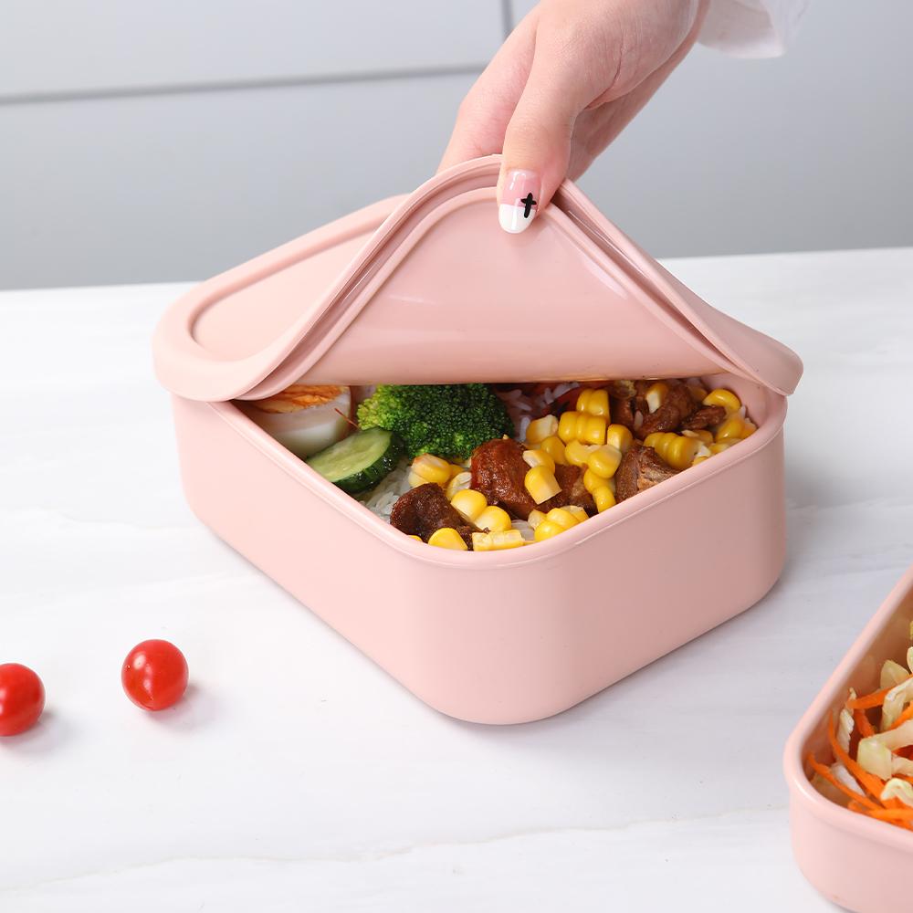 Silicone Bento Boxes Lunch Container,  Leak-Proof Lunch Container, BPA-Free, Dishwasher Safe