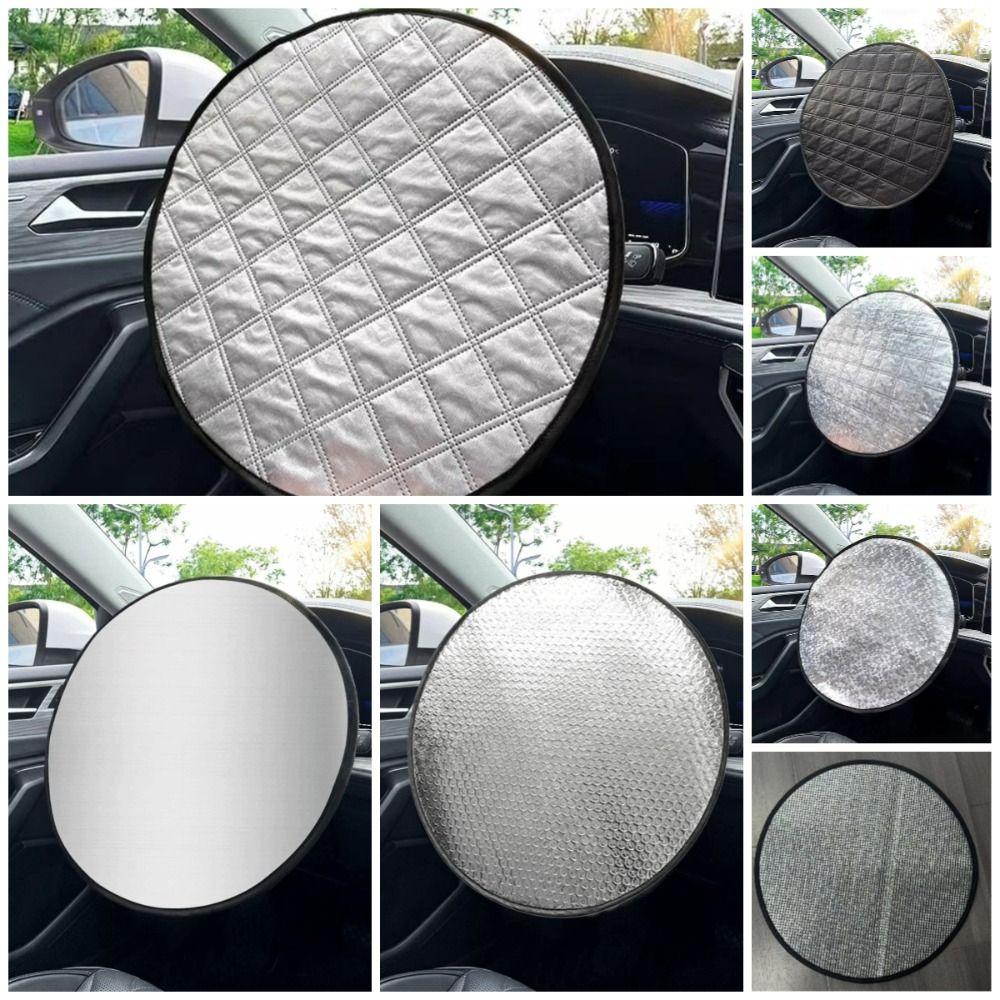 Foldable Auto Steering Wheel Sheath Aluminum Foil Steering Wheel Cover  Car Interior Accessories