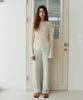 38 Come On Common Rib Knit Pants (Mint)