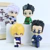 9cm Version Hunter Gon Freecss Anime Figure Alluka Zoldyck Action Chrollo Lucilfer/Kurapika Figurine Model Toy Q x Poseable Articulated Scale Detailed