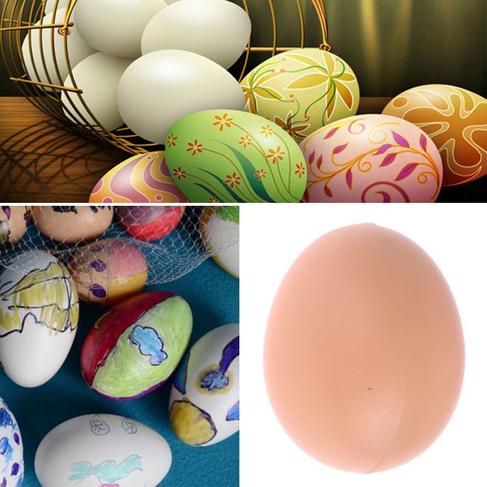 Plastic Eggs Chicken House Small Fake Eggs Simulation Graffiti Eggs Dummy Egg Hen Poultry Chicken Prank Eggs Nest Egg Painting