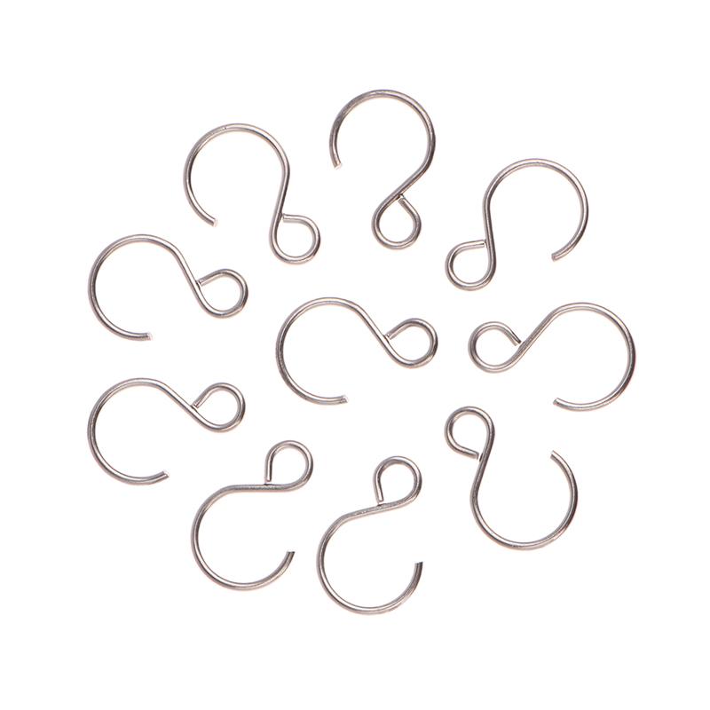 50 buc Cârlig S Conector Cârlig Inel Margele Argintii & Conectori Candelabru Accesorii Inel Pandantiv Agățat