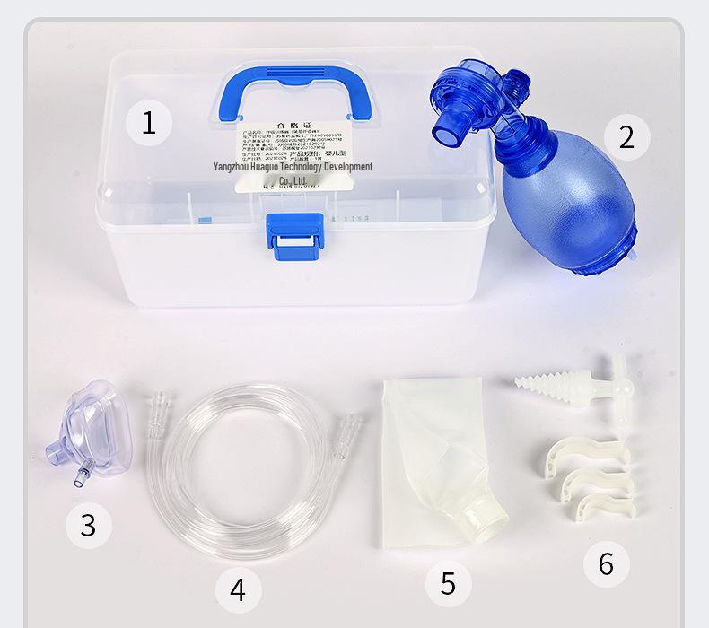 Huayue Simple Adult/Child Manual PVC Resuscitator for Emergency First Aid